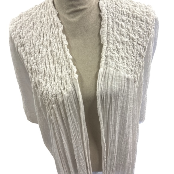 Free People One White Open-Front Cardigan - Picture 2 of 6